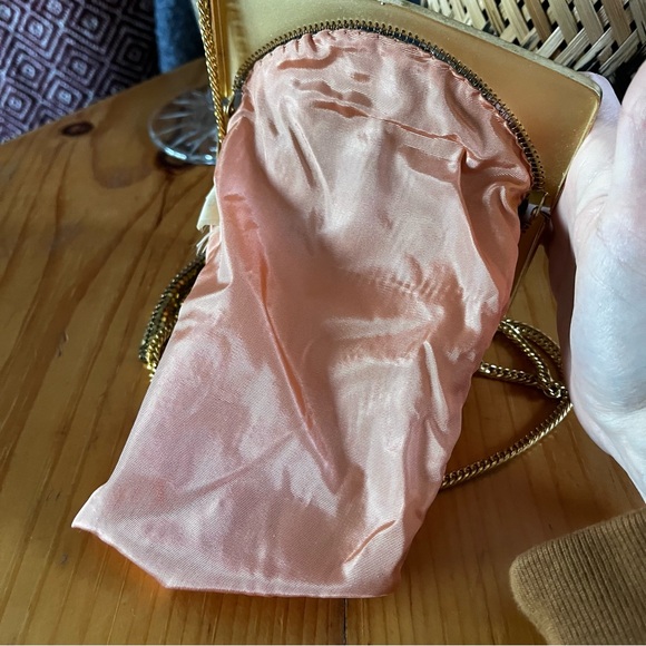 Vintage Whiting and Davis Face Flower Mesh Gold Purse Shoulder Bag Rare Chain - Picture 11 of 16